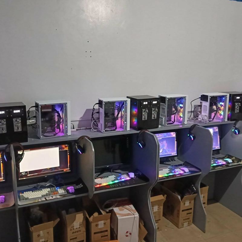 Pisonet stations lined up and tested before delivery