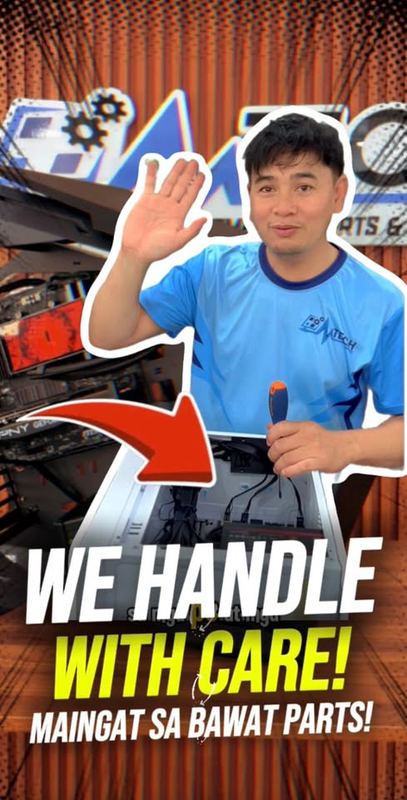 We handle with care — maingat sa bawat parts!